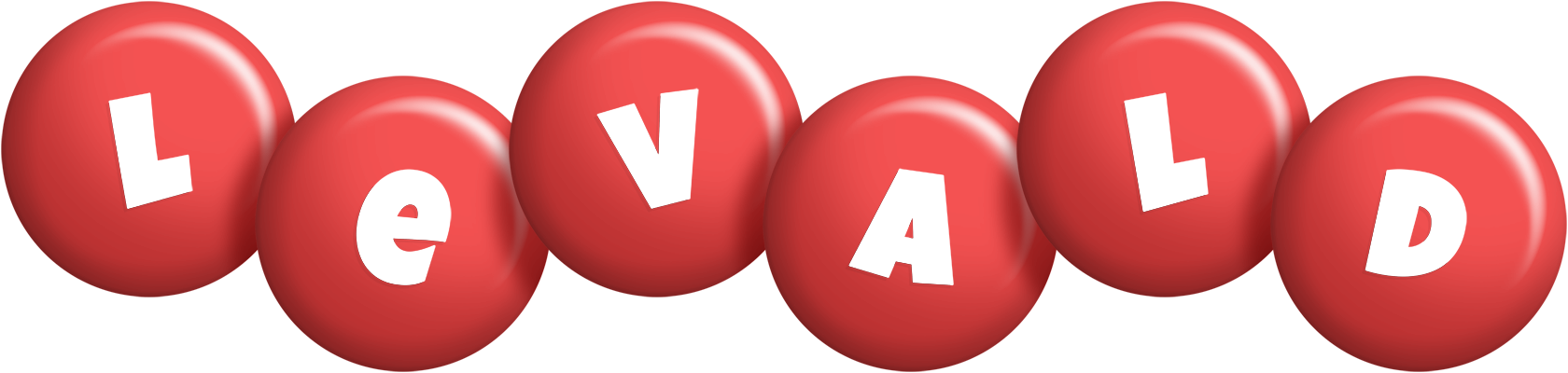 Levald candy-red logo