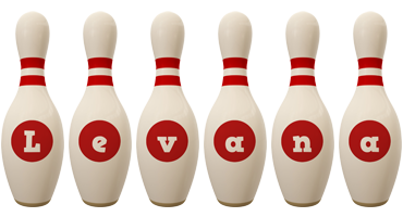 Levana bowling-pin logo