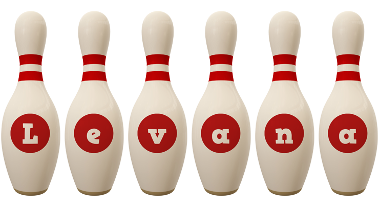 Levana bowling-pin logo