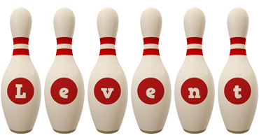 Levent bowling-pin logo