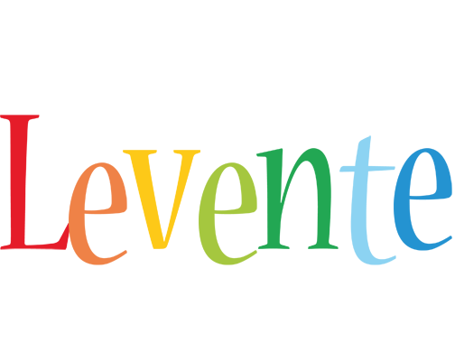 Levente birthday logo