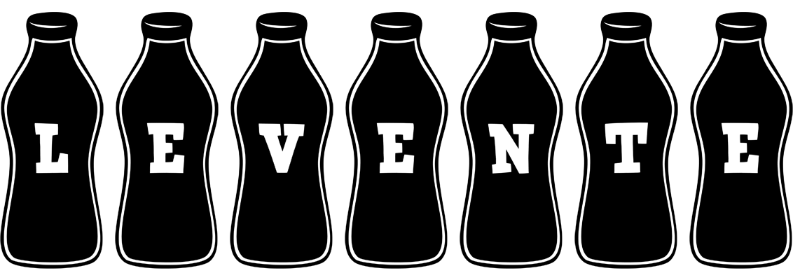 Levente bottle logo
