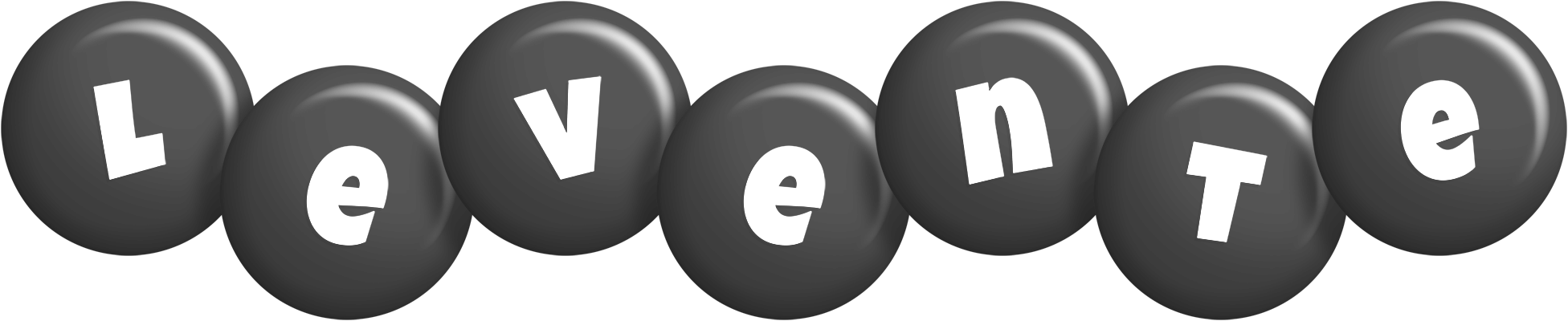 Levente candy-black logo