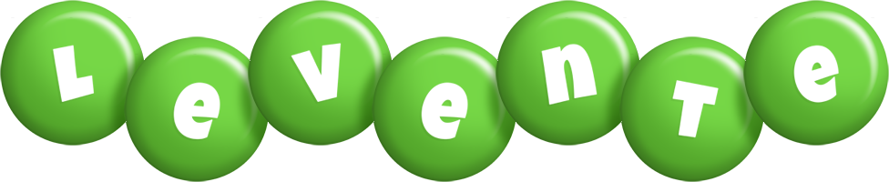 Levente candy-green logo