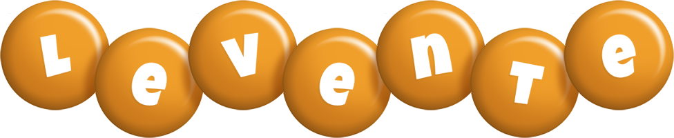 Levente candy-orange logo