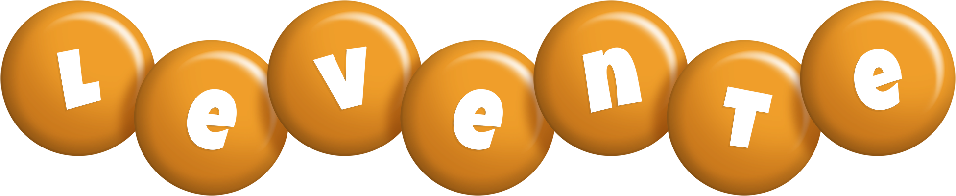 Levente candy-orange logo