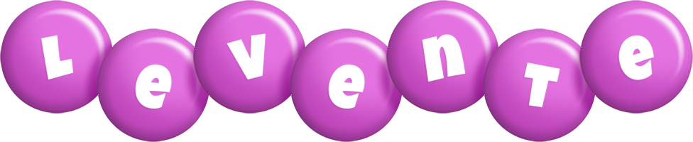 Levente candy-purple logo