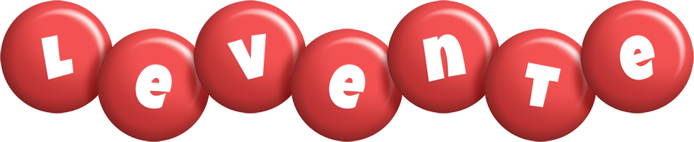 Levente candy-red logo