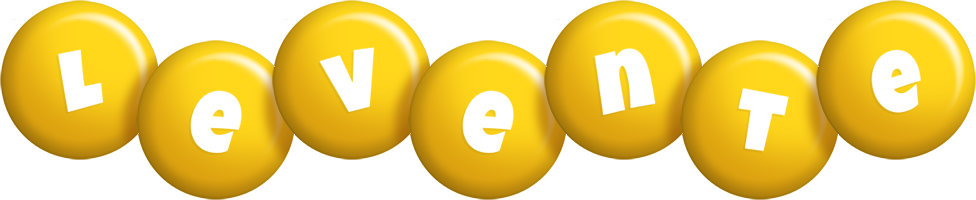 Levente candy-yellow logo