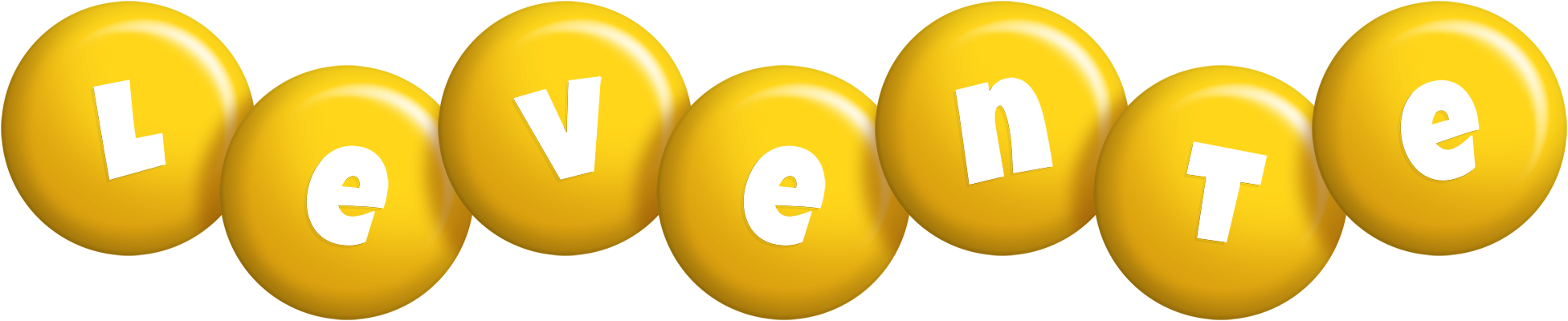 Levente candy-yellow logo