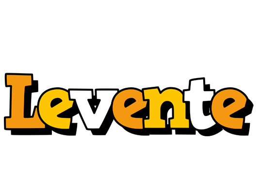 Levente cartoon logo
