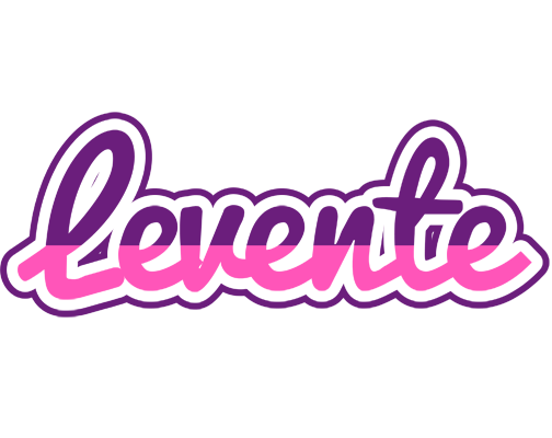 Levente cheerful logo