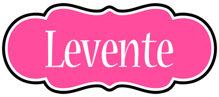 Levente invitation logo