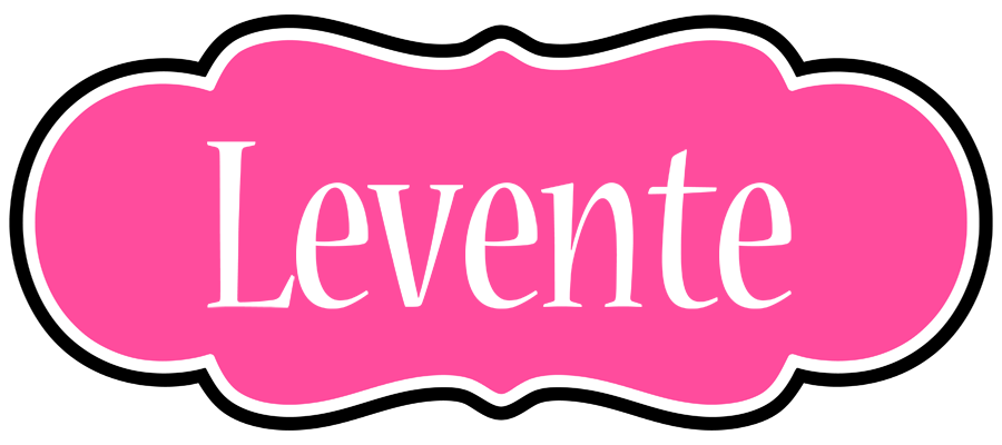 Levente invitation logo