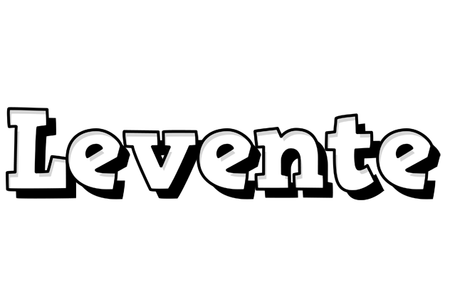 Levente snowing logo