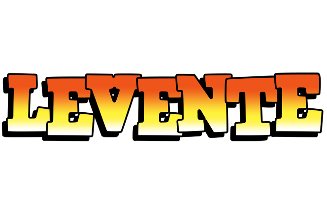 Levente sunset logo