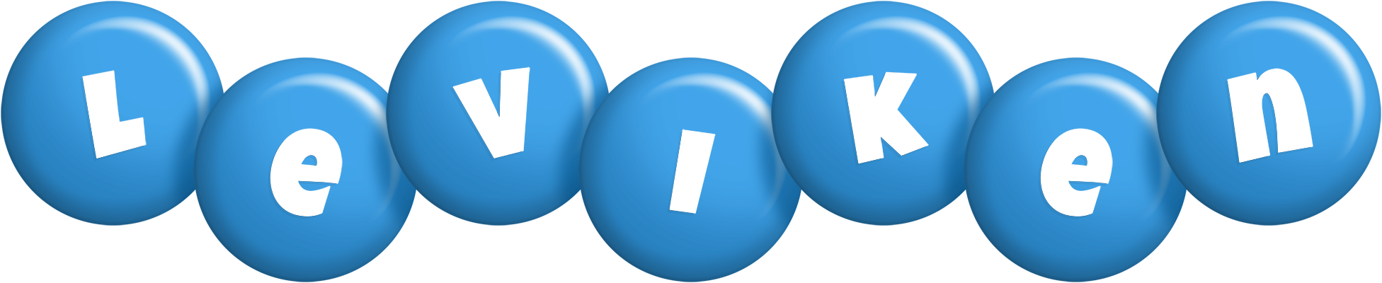 Leviken candy-blue logo