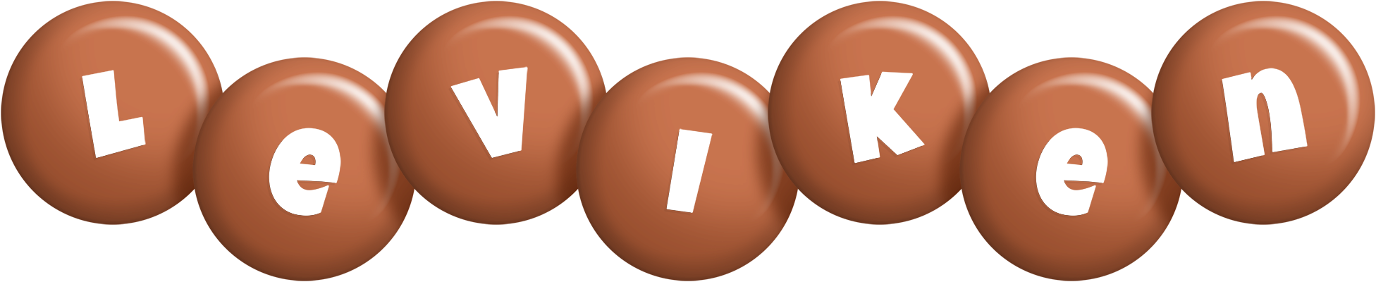 Leviken candy-brown logo