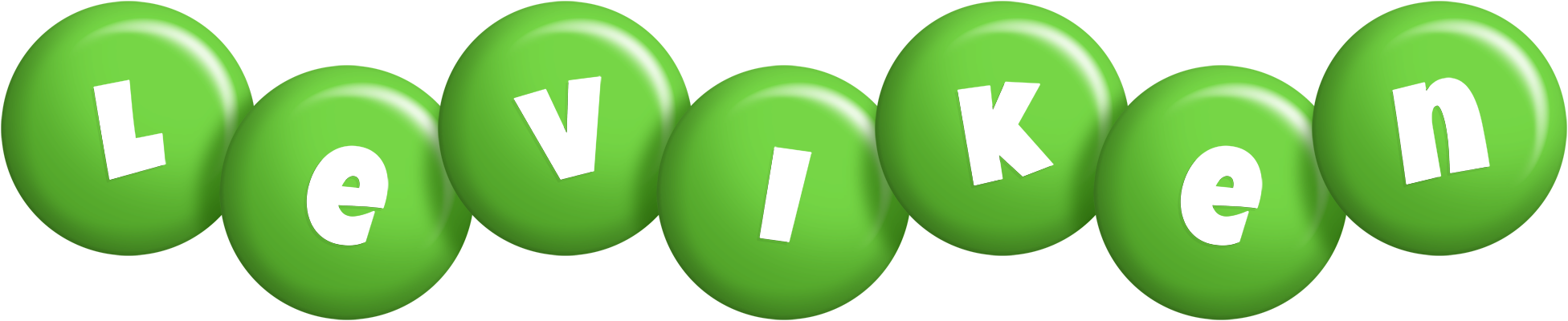 Leviken candy-green logo