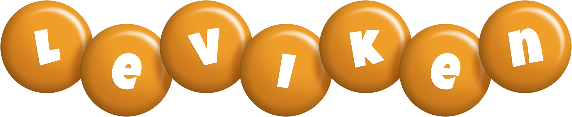 Leviken candy-orange logo
