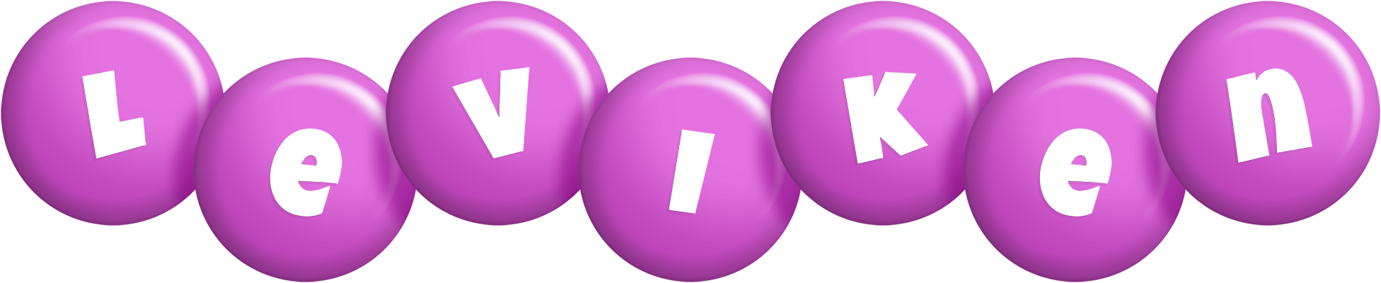 Leviken candy-purple logo