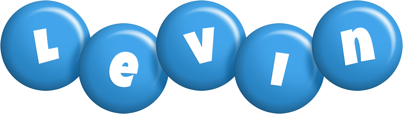 Levin candy-blue logo