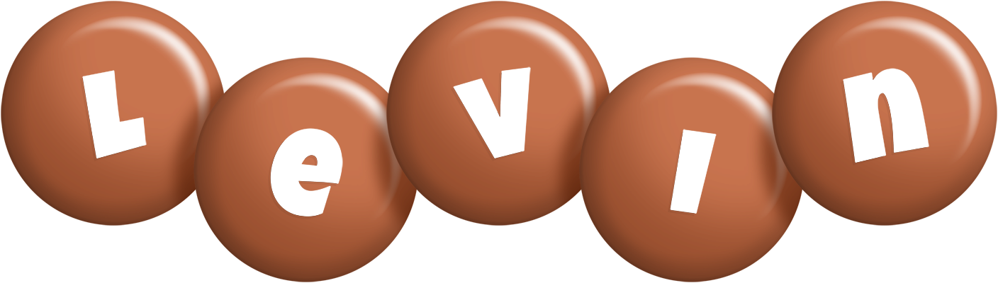 Levin candy-brown logo