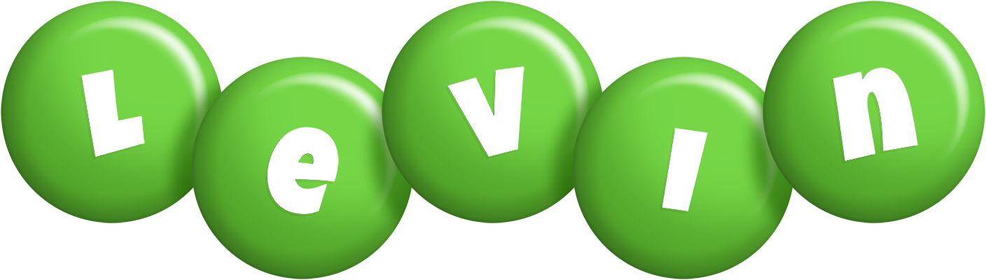 Levin candy-green logo