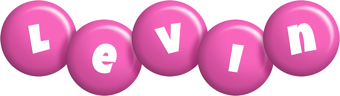 Levin candy-pink logo