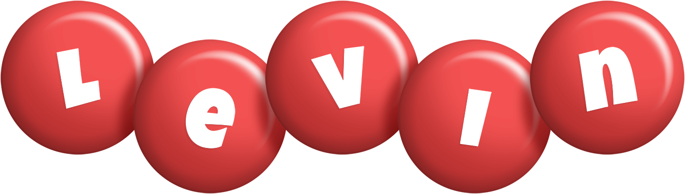 Levin candy-red logo