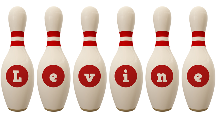Levine bowling-pin logo