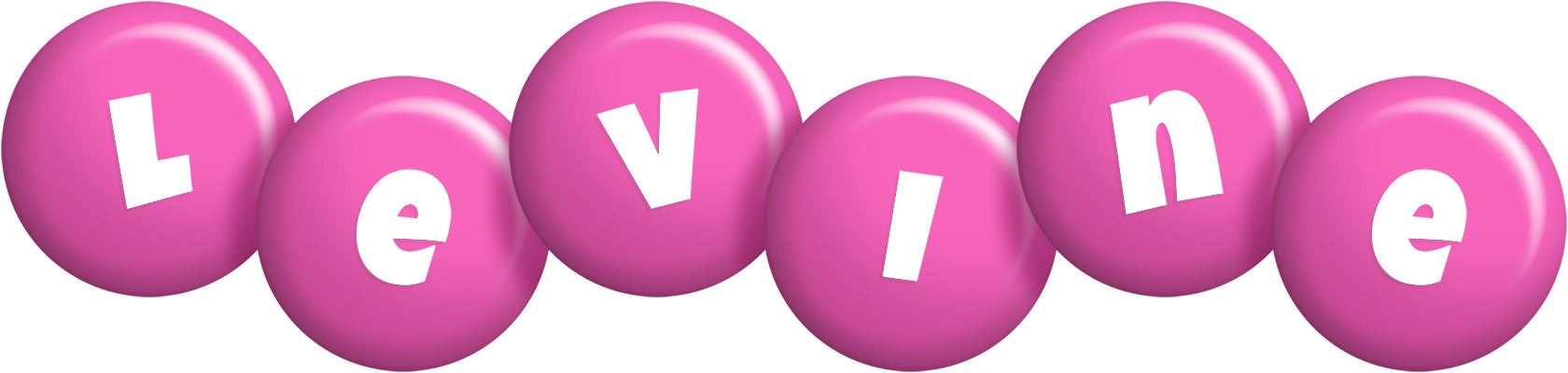 Levine candy-pink logo