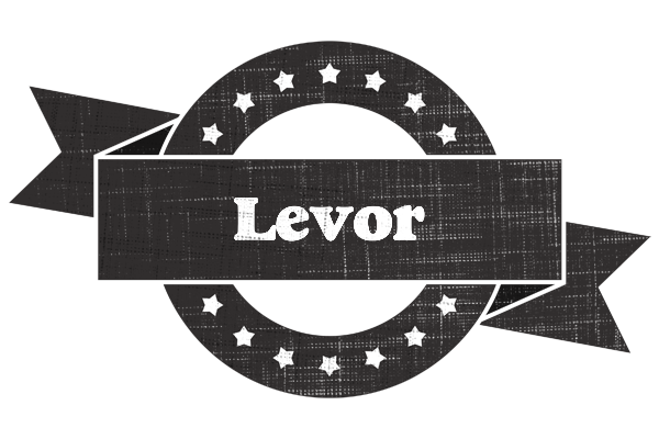 Levor grunge logo