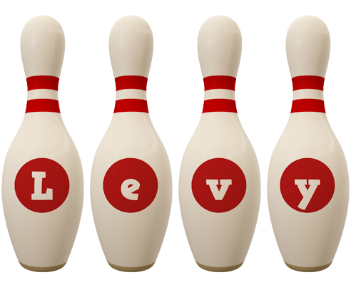Levy bowling-pin logo