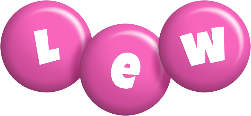 Lew candy-pink logo