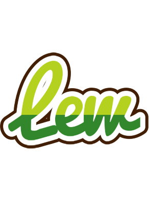 Lew golfing logo