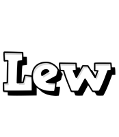 Lew snowing logo