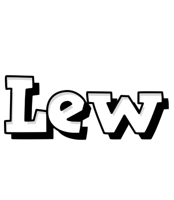 Lew snowing logo