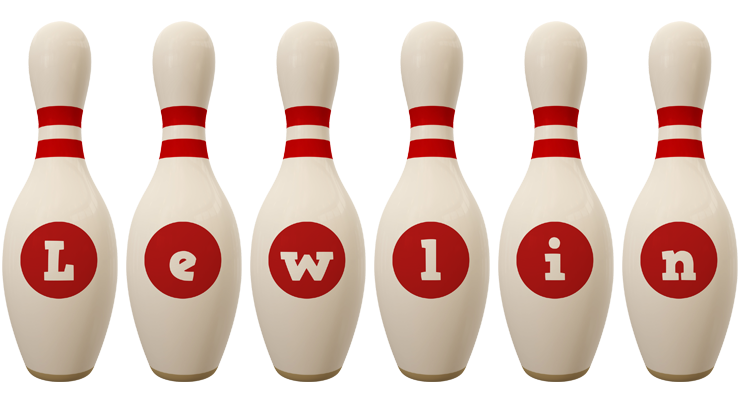 Lewlin bowling-pin logo
