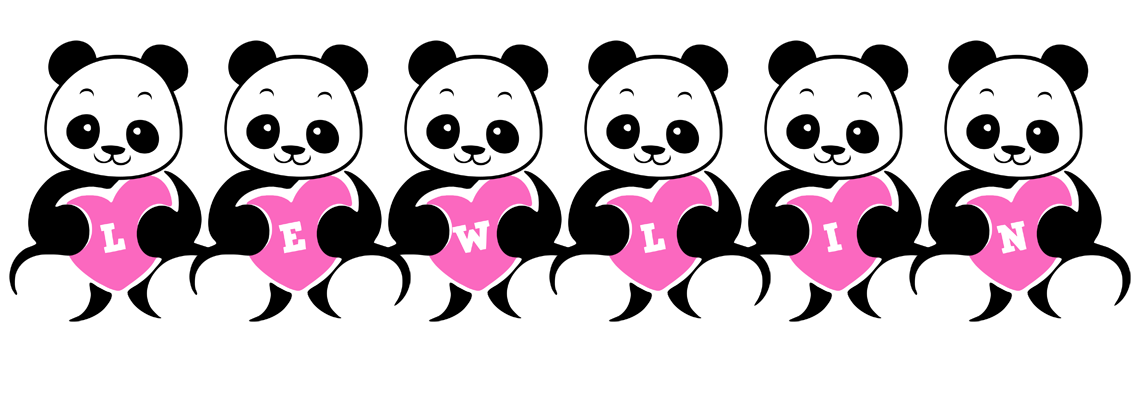 Lewlin love-panda logo