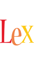 Lex birthday logo