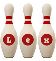 Lex bowling-pin logo