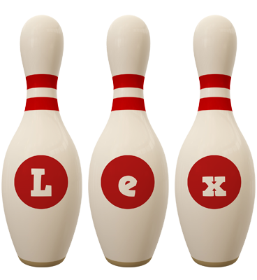 Lex bowling-pin logo