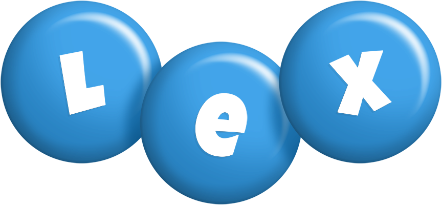 Lex candy-blue logo
