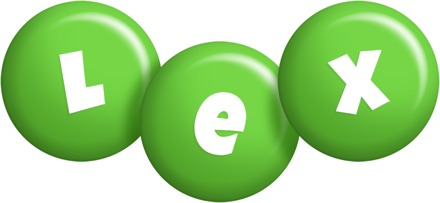 Lex candy-green logo