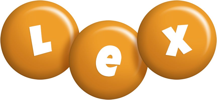 Lex candy-orange logo
