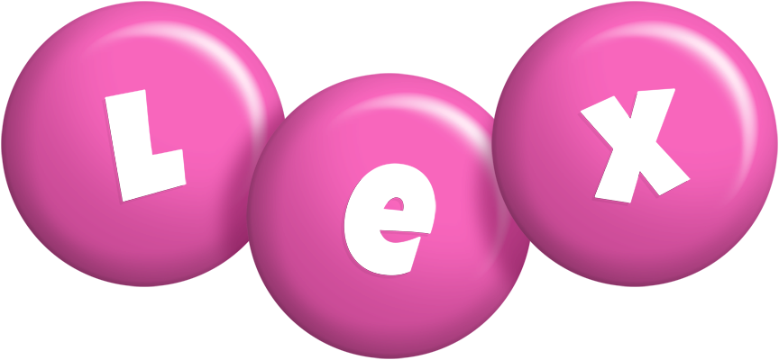 Lex candy-pink logo