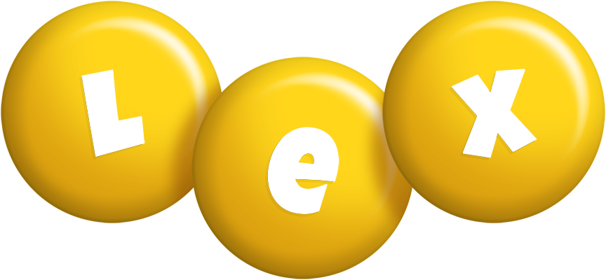 Lex candy-yellow logo