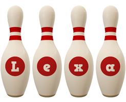 Lexa bowling-pin logo