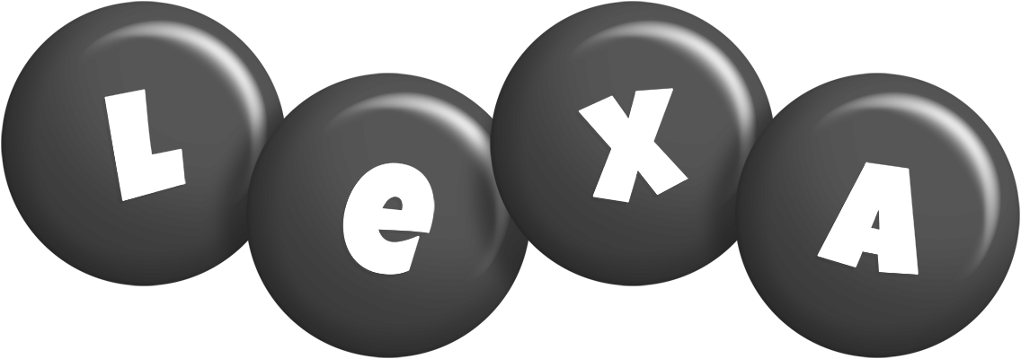 Lexa candy-black logo